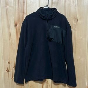Timberland Black Fleece Quarter Zip‎ Pullover Size XXL